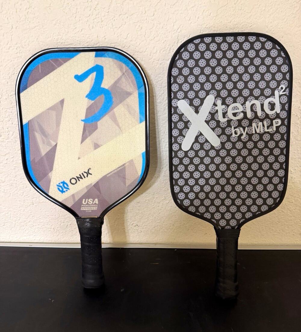 Onix Z3 Pickleball Paddle, Model Z3, & Xtend by MLP Pickleball paddle lot of 2